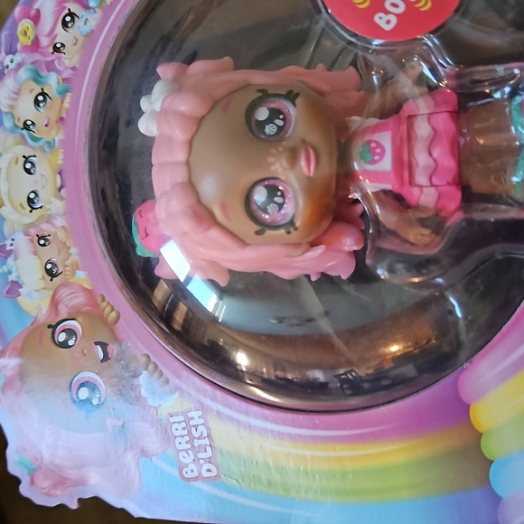 KindiKids  🦊 Minis set of 2 Flora Flutters & Berry D'Lish Poseable Bobble Heads - Picture 5 of 7